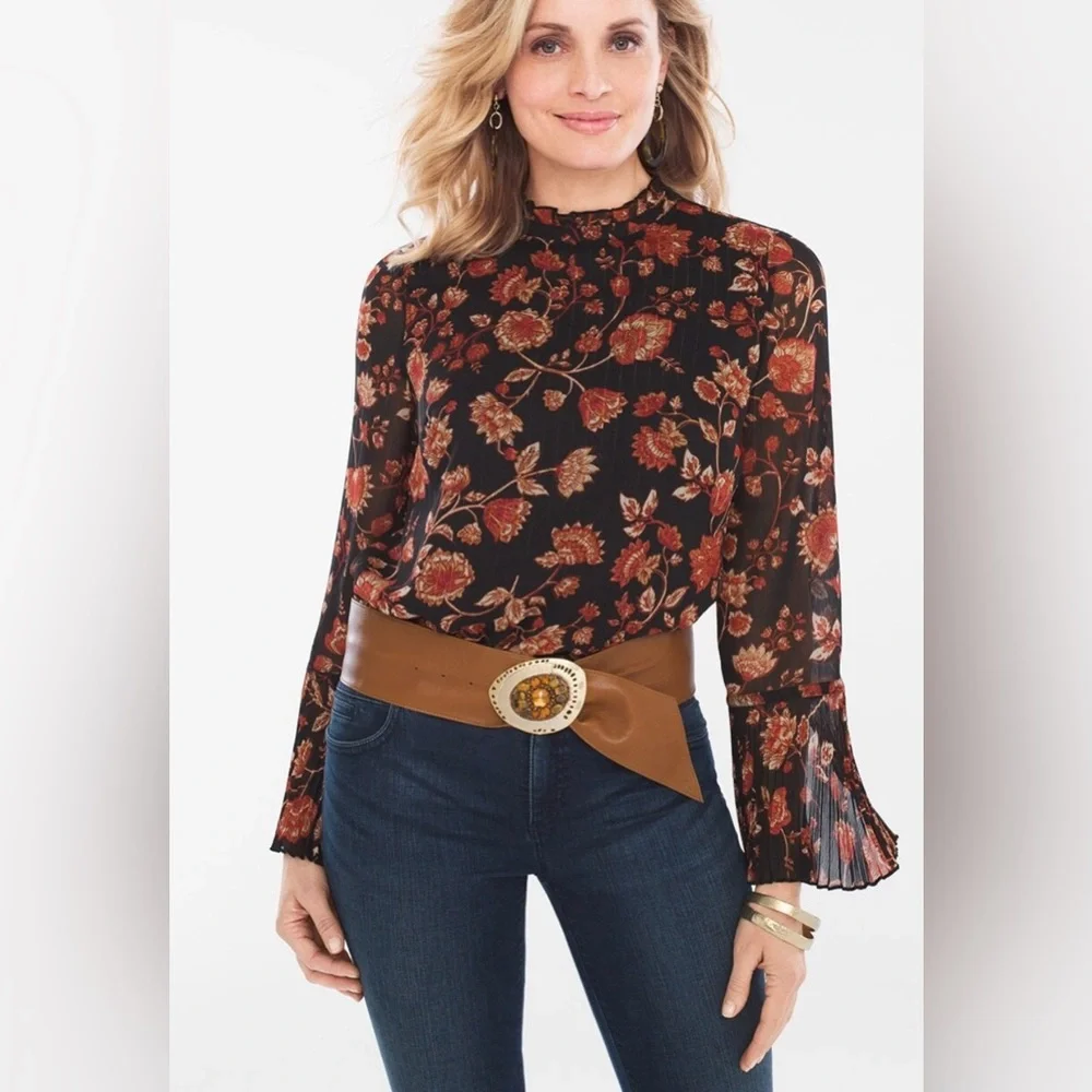 Chico’s Spice Market Belt Leather Size L